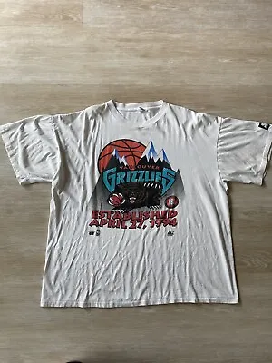 Vintage NBA T Shirt Starter Vancouver Grizzlies 1994 Inaugural Season Rare • $500