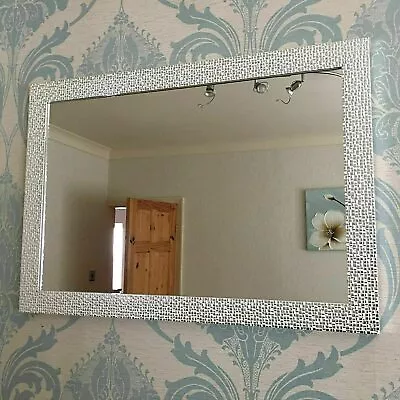 £24.99 • Buy LARGE METALLIC MIRROR In Three Colors MOSAIC EFFECT RESIN 48X68 Cm