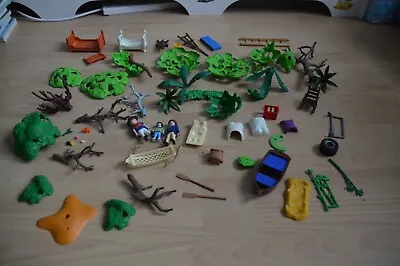 £10.99 • Buy Large Playmobil FARM FURNITURE TREES BOAT Etc Assorted Spares Bundle 