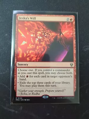 MTG Jeska's Will Commander Legends 187/361 Regular Rare • $17.95