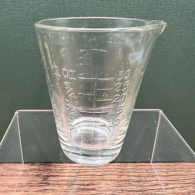 Vintage GLASCO Embossed Glass Measuring Cup 1 OZ / 30 ML Shot Glass • $12