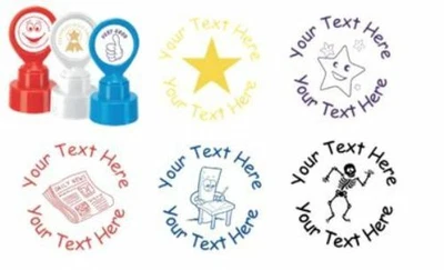£14.99 • Buy 1Personalised Custom School Motivation/Reward Teacher Stamp With Gold Ink Option