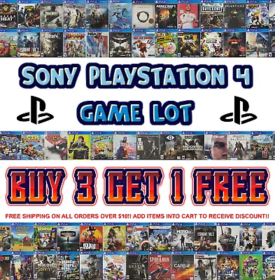 Sony PlayStation 4 Game Lot 🎮 Buy 3 Get 1 Free 🎮 Free Shipping - $10 Minimum • $5.36