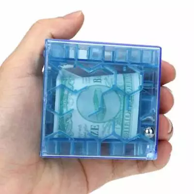 2X Money Maze Bank 3D Cube Puzzle Saving Coin Collection Case Box Fun Brain Game • $9.14