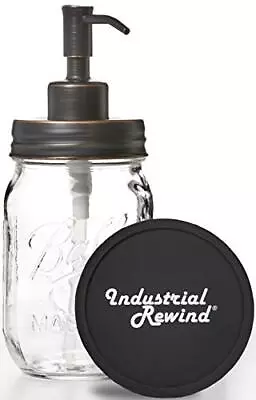 Ball Mason Jar Soap Dispenser Pump With Non-Slip Coaster 16oz Clear Pint Bal... • $23.45