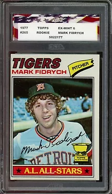 1977 Topps Mark Fidrych Rookie #265 AGC Ex-Mint 6 Detroit Tigers • $39.99