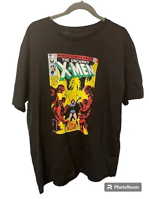 Marvel Uncanny X-Men  Heroes And Hellfire Mens Black T-Shirt XL • £15