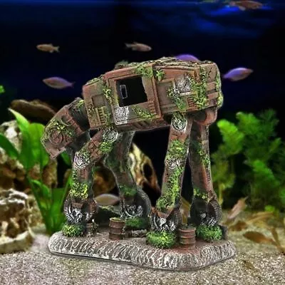 Durable Creative Aquarium Landscape Bronze Robot Dog Decoration • £14.83