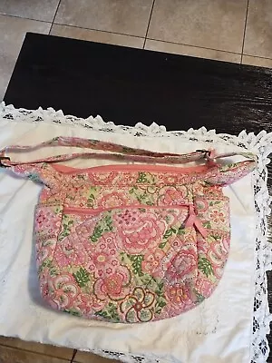 Rare Vera Bradley Women's Retired Petal Pink Large Zippered Tote Bag • $19.99