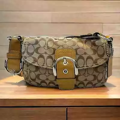 COACH Signature C Soho Shoulder Bag D1067-F15668 VTG Handbag Med Purse • $59.95