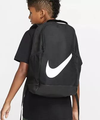 $24.99 • Buy Nike Brasilia Backpack Bags Black Youth Kid's School Casual Gym Bag BA6029-010