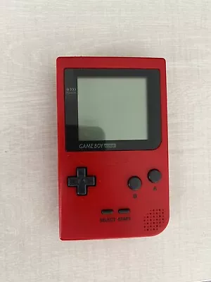 Nintendo Game Boy Pocket Red Handheld System With 2 Games - Mario And Tetris. • £30