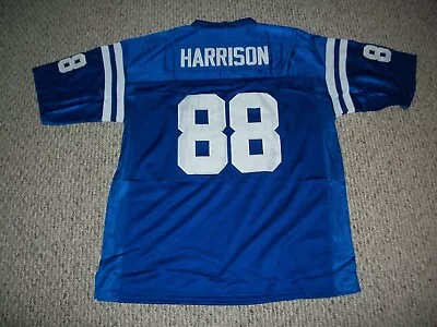 MARVIN HARRISON Unsigned Custom Indy Blue Sewn New Football Jersey Sizes S-3XL • $30.44