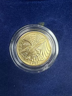 1987 Gold Five Dollar Constitution Coin!!!$$$ Outstanding Gold Piece!! Nr #40853 • $56.01