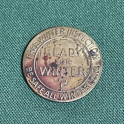 Rare Genuine Chevrolet Free Winter Inspection Token “Ready For Winter” Scrip • £4.27