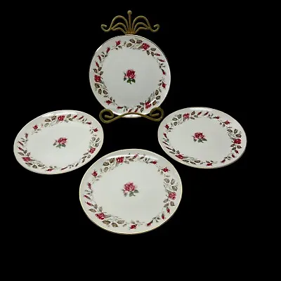 Moss Rose Diamond China Vintage Dessert Bread Plates Set Of 4 Japan 5.5  • $24.97