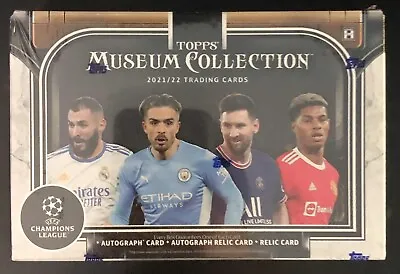 2021-22 TOPPS UEFA CHAMPIONS LEAGUE MUSEUM COLLECTION SEALED HOBBY BOX (3) Hits  • $374.95