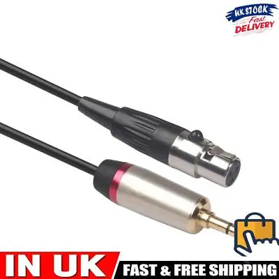 Mini XLR 3pin Female To 3.5mm Jack TRS Stereo Male Audio Cable Balanced Cord # • £6.59