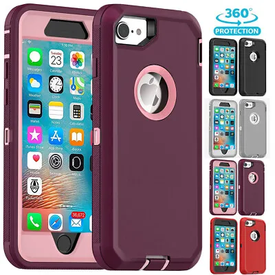 $11.99 • Buy For IPhone XS Max X 6s 7 8 Plus Armor Hybrid Shockproof Heavy Duty Hard Case