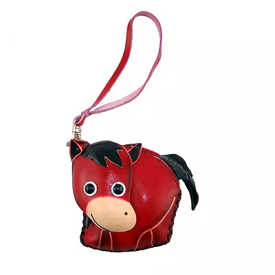 Leather Horse Purse  - Red • £17.95