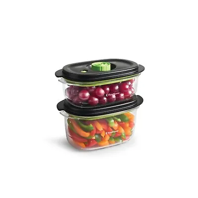 BRAND NEW 💥 FOODSAVER 5-CUP  VACUUM CONTAINER BOWL SET WITH LIDS (2pack-1 Box) • $34.79