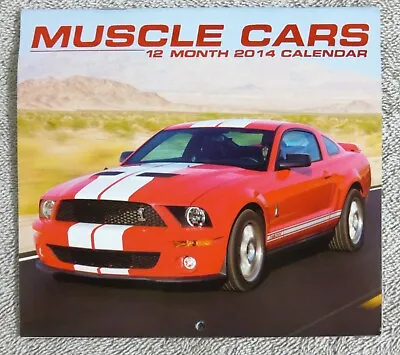 Collectible Muscle Cars 2014 Calendar Mustang GTO Viper Challenger 5.25x5.75 • $3.99
