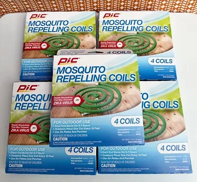 (5 Packs) 20 Coils Total - PIC Citronella Mosqu Repelling Coils • $30