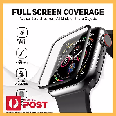 2x Apple Iwatch Full Screen Protector Glass Case Series 6 5 4 3 38/40/42/44mm • $3.90