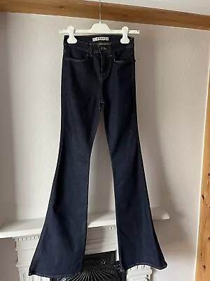 J Brand High Rise  Skinny Flared Blue Jeans Size 24 Length 36 BNWOT • $23.63