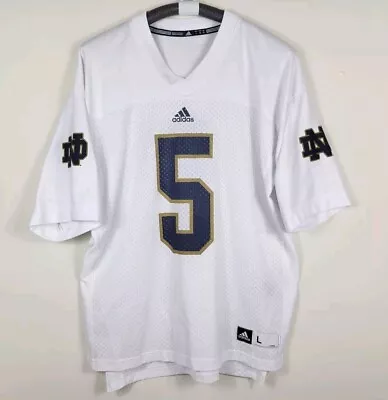 Manti Te'o #5 Notre Dame Fighting Irish Adidas 2011 NCAA Football Jersey Mens L • $37.99