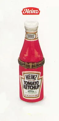 Heinz Ketchup Bottle  PHB Porcelain Hinged Box By Midwest Of Cannon Falls • $19.98