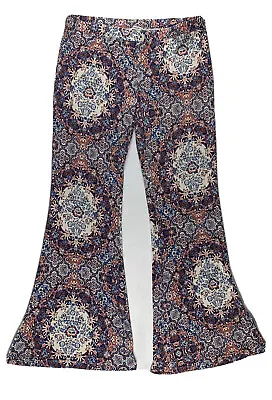 American Eagle Floral Aztec Print Flare Leggings Soft Stretch Pants Womens XL • $19.99