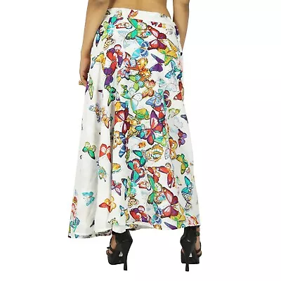  New Dress Cotton Magic Wrap Skirt Plus Size Long 34   White Wrap-3Gl • $29.69