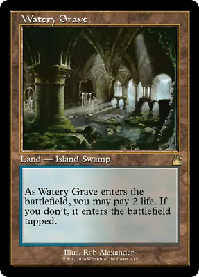 MTG Near Mint Watery Grave (Retro) - [Ravnica Remastered] • $42.09