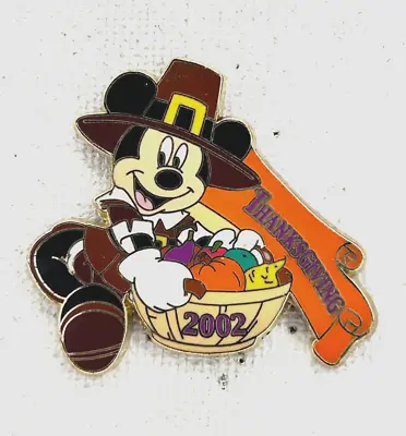 Disney 2002 12 Months Of Magic Thanksgiving 2002 Pilgrim  Mickey Mouse Pin#16428 • $9.86