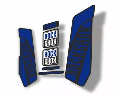 Rock Shox Pike 2016 Mountain Bike Cycling Decal Kit Sticker Adhesive Dark Blue • $19.99