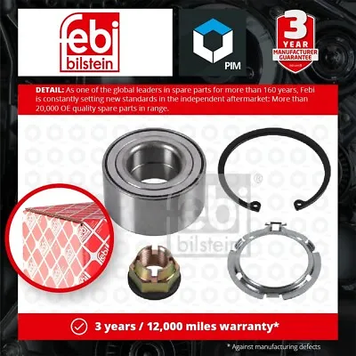 Wheel Bearing Kit Fits NISSAN MICRA K12 Front Left Or Right 2002 On 40210AX000 • £24.77