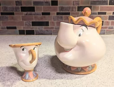Disney Beauty And The Beast 10th Anniversary Tea Set Mrs Potts And Chip Vintage • $67.96