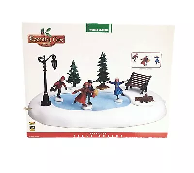 Lemax Winter Skating Animated Skating Pond 94024 Holiday Village Train Accent • $49.99