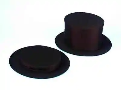 Black Collapsible Magic Top Hat Magician Ringmaster Child Costume Accessory Prop • $26.95