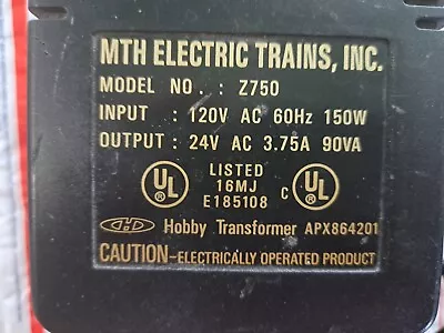 Mth Rail King Z750 Power Supply Only - No Controller -instructions - *closeouts* • $54.99