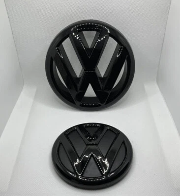 $65 • Buy Glossy Black Front & Rear Car Emblem SET Badge For VW Jetta GLI 2012-2014