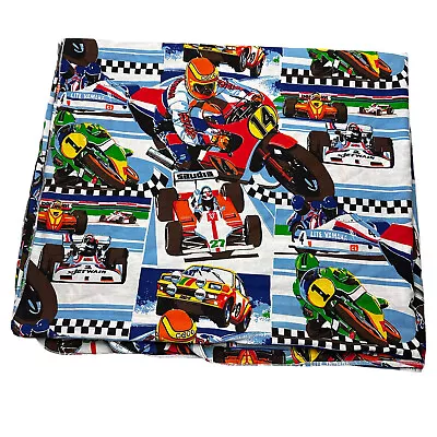 Vintage Single Bed Quilt Cover Retro Motorbikes Yamaha Racing • $48.73