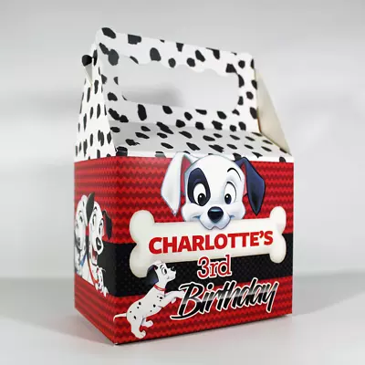 101 Dalmatians Dogs Children's Kids Personalised Party Boxes Bags Box Favour • £1.25