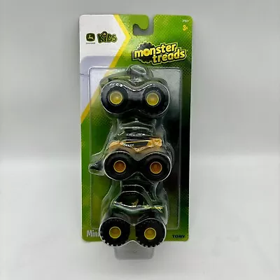 JOHN DEERE Monster Tread Toy 3pk Mini Mudders 37927 Roleplay Farm Mud Trucks • $15