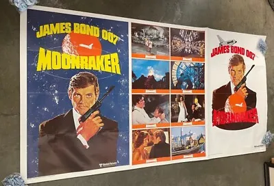 Moonraker One Stop Original Movie Poster Roger Moore Bond  *Hollywood Posters • $295