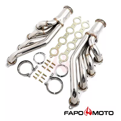 FAPO Turbo Headers For Chevy GM Small Block LSX LS1 LS6 1-3/4  304SS Up&Forward • $199.99