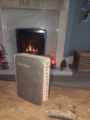 £12 • Buy Antique Small Leather Gilt Edged Bible Pre 1908 Eyre & Spottiswoode