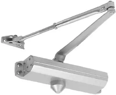 Commercial Door Closer Aluminum Finish Adjustable Size 1-4 DC100018 • $108.41