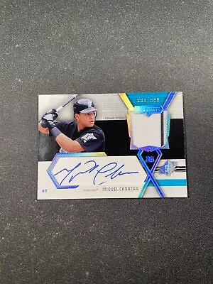 2004 UD SPX Miguel Cabrera Patch Auto /999 Game Used Jersey 2nd YR Marlins • $215.99